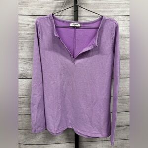 Zenana Outfitters Women's Purple Long Sleeve Top